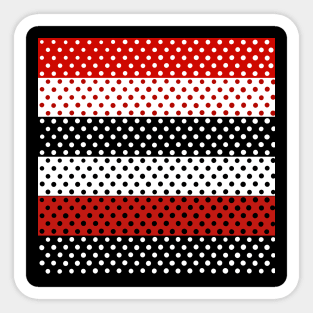 The Indecisive Polkadot Pattern Sticker